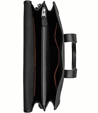 COACH Gotham Signature Canvas/Refined Calfskin Leather Portfolio Bag