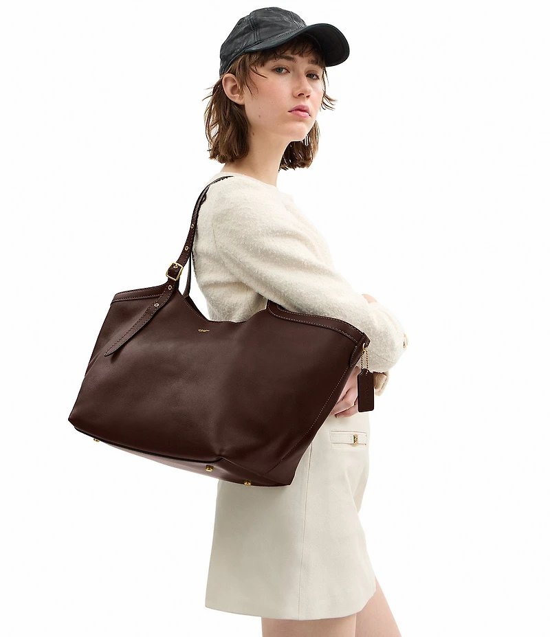 COACH Gramercy Buckle Detail Oversized Tote