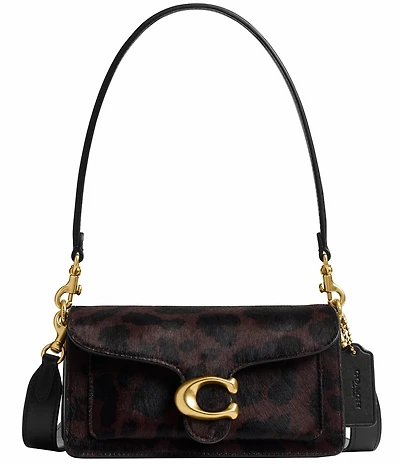 COACH Haircalf Leopard Tabby 20 Shoulder Bag