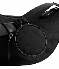 COACH Hall Soft Signature Jacquard Refined Calfskin Leather Sling Bag