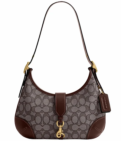 COACH Hampton Hobo Signature Jacquard Adjustable Shoulder Handle Bag