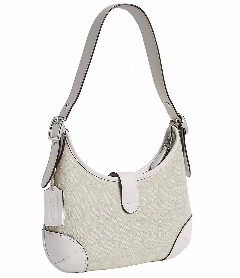 COACH Hampton Hobo Signature Jacquard Shoulder Bag