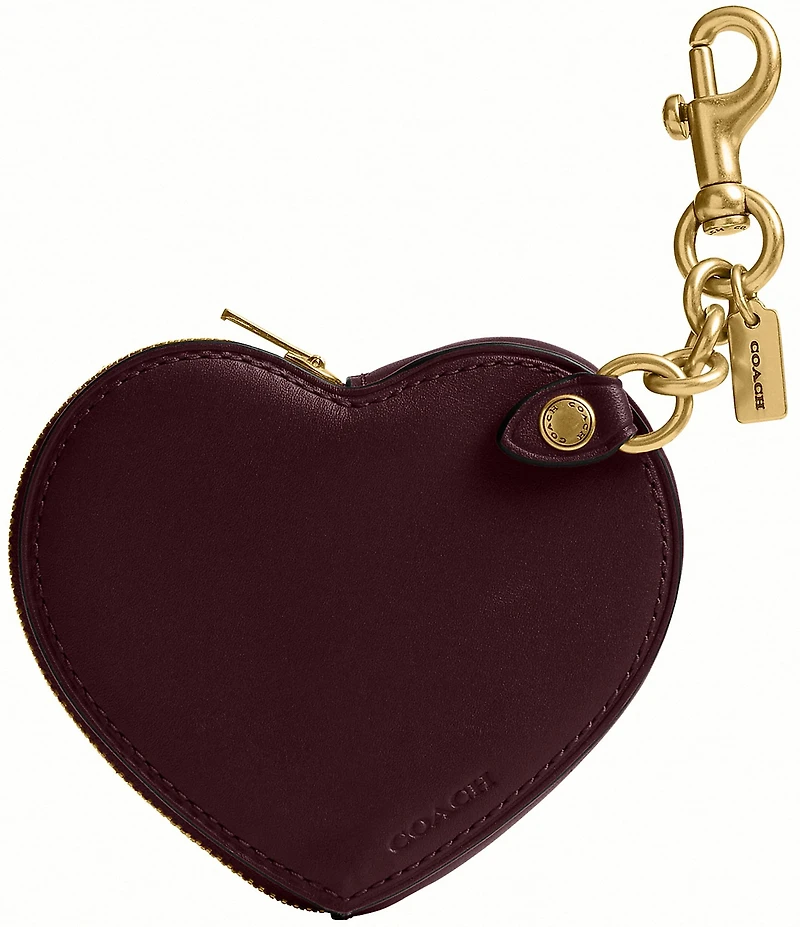 COACH Heart Coin Purse Bag Charm