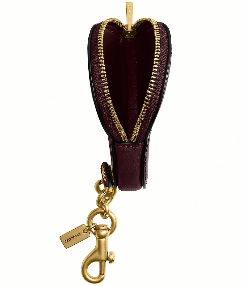 COACH Heart Coin Purse Bag Charm