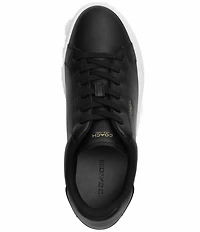 COACH Women's High Line Leather Lace Up Sneakers