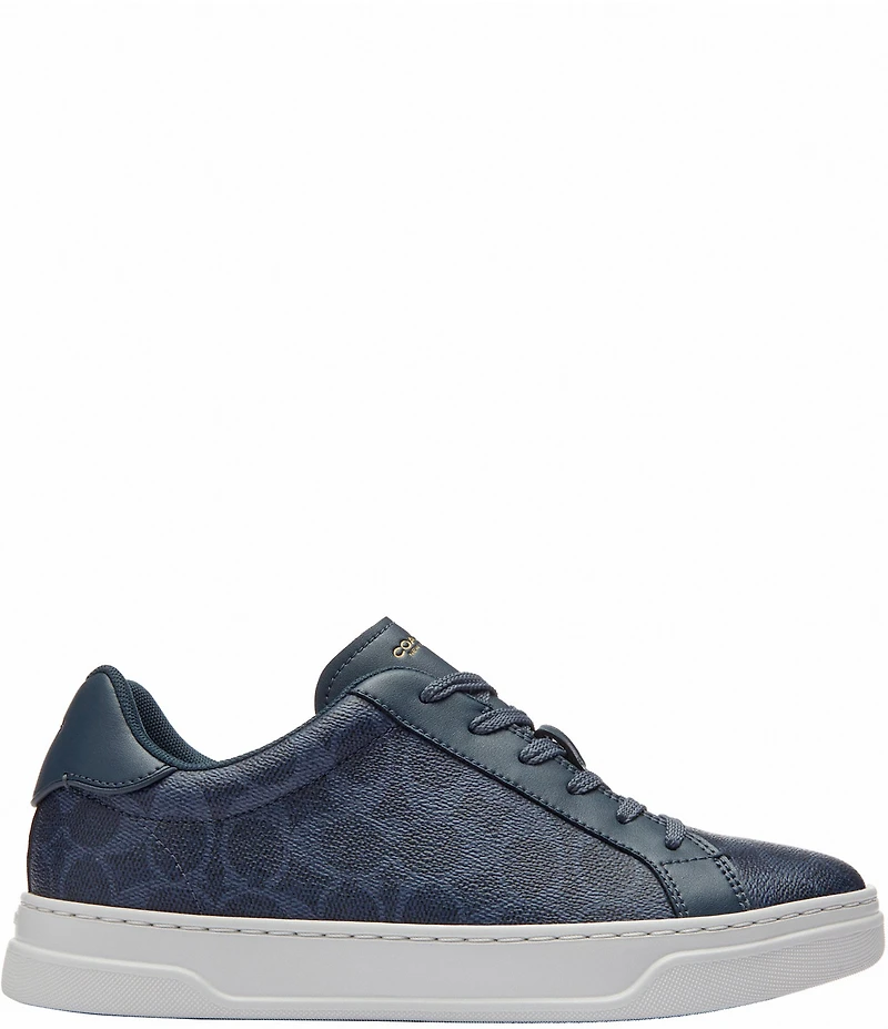 COACH Women's High Line Signature Logo Canvas Sneakers