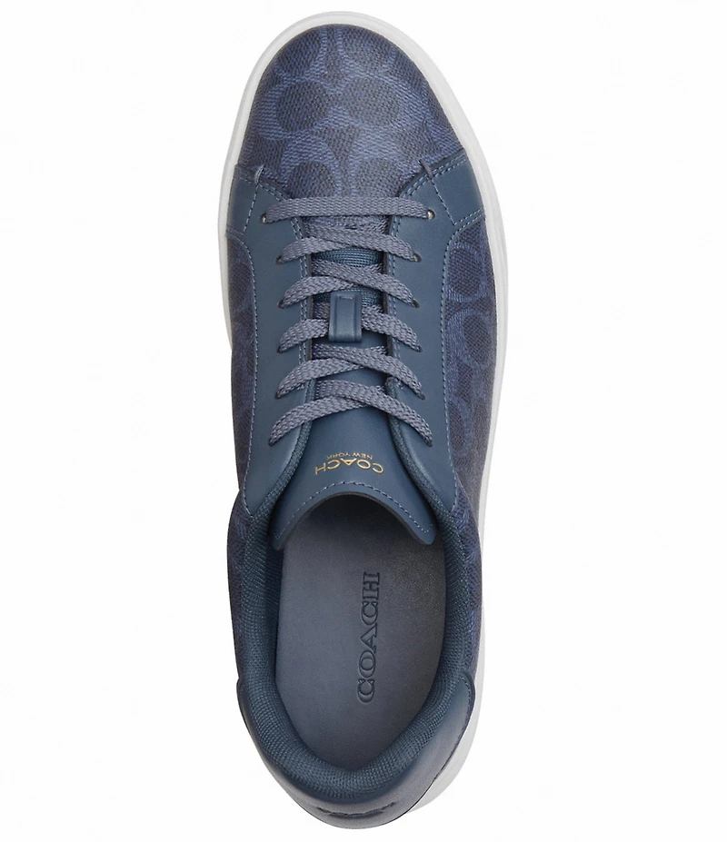 COACH Women's High Line Signature Logo Canvas Sneakers