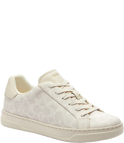 COACH Women's High Line Signature Logo Coated Canvas Sneakers