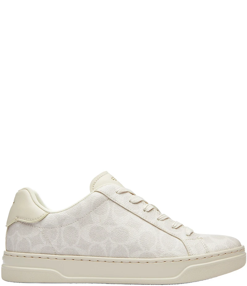COACH Women's High Line Signature Logo Coated Canvas Sneakers