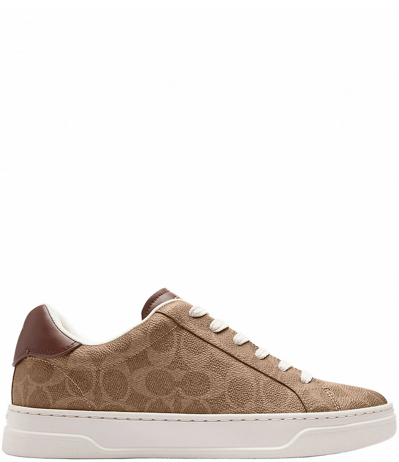 COACH Women's High Line Signature Logo Coated Canvas Sneakers