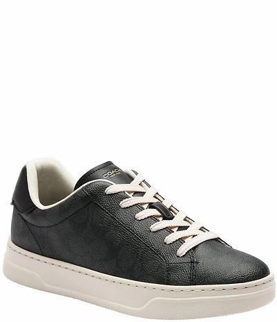 COACH Highline Signature Logo Coated Canvas Sneakers