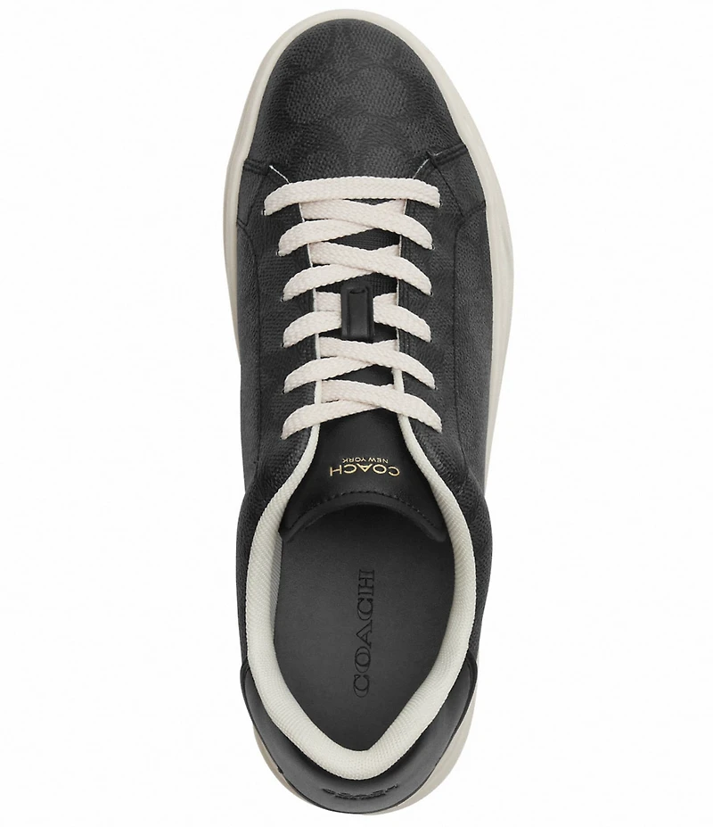 COACH Women's High Line Signature Logo Coated Canvas Sneakers