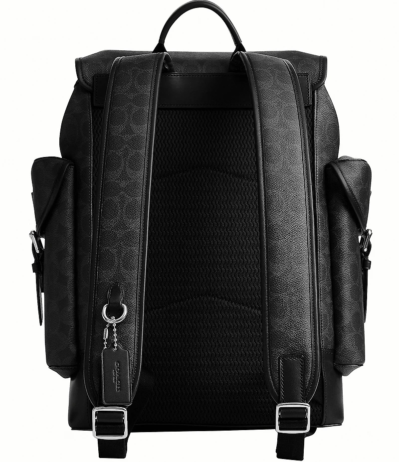 COACH Hitch Signature Leather Backpack