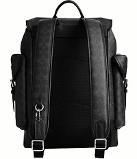 COACH Hitch Signature Leather Backpack