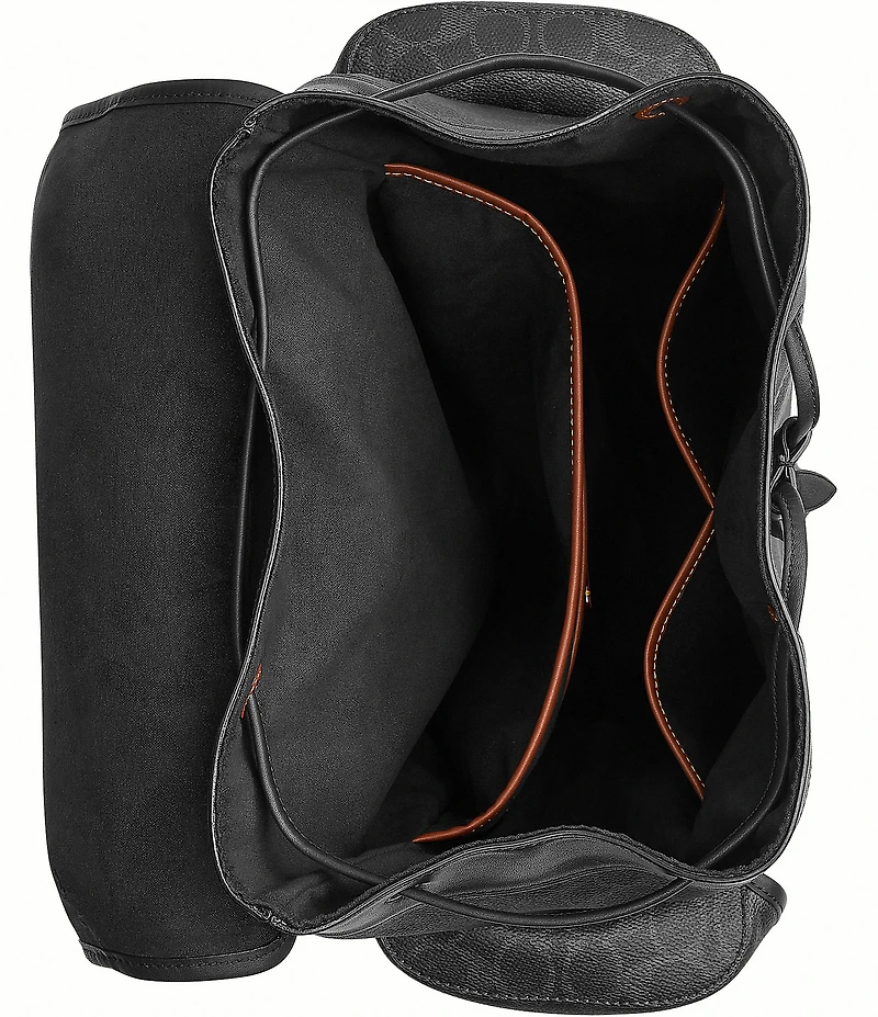 COACH Hitch Signature Leather Backpack