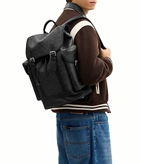 COACH Hitch Signature Leather Backpack