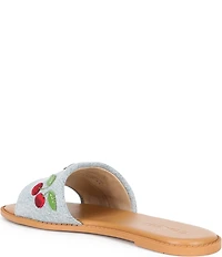 COACH Holly Cherry Signature Logo Slide Sandals