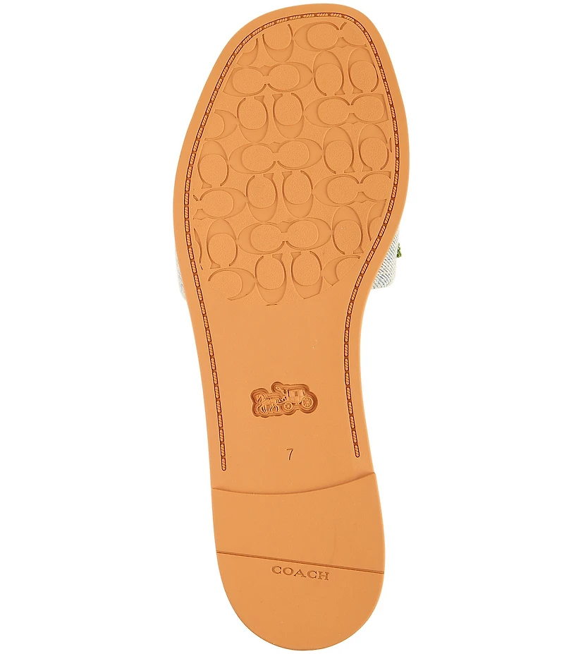 COACH Holly Cherry Signature Logo Slide Sandals