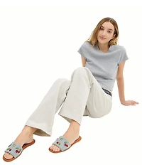 COACH Holly Cherry Signature Logo Slide Sandals