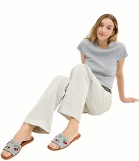 COACH Holly Cherry Signature Logo Slide Sandals