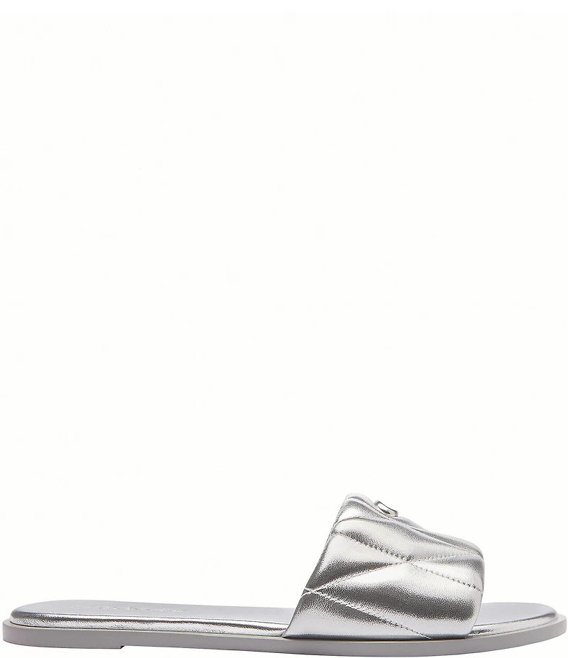 COACH Holly Quilted Leather Slide Sandals