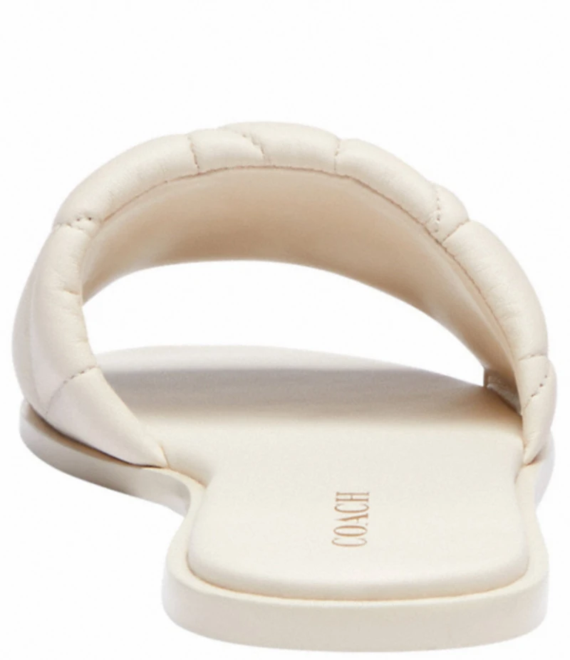 COACH Holly Quilted Leather Slide Sandals