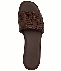 COACH Holly Raffia Slide Sandals