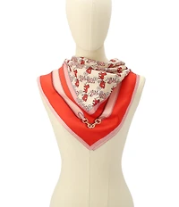 COACH Horse and Carriage Straps Print Silk Square Scarf