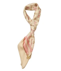 COACH Horse and Carriage Straps Print Silk Square Scarf