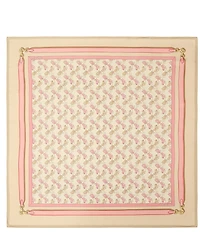 COACH Horse and Carriage Straps Print Silk Square Scarf