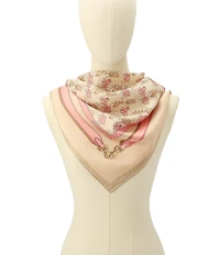 COACH Horse and Carriage Straps Print Silk Square Scarf