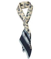 COACH Horse and Carriage Straps Print Silk Square Scarf