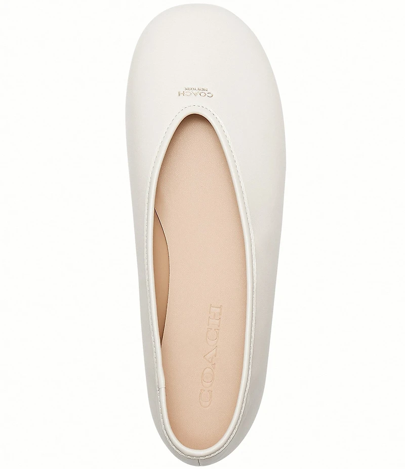COACH Houston Leather Ballet Flats