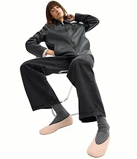 COACH Houston Suede Ballet Flats