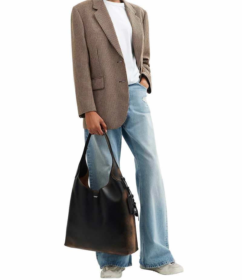 COACH Loved Leather Brooklyn 39 Hobo Tote Bag
