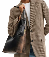 COACH Loved Leather Brooklyn 39 Hobo Tote Bag
