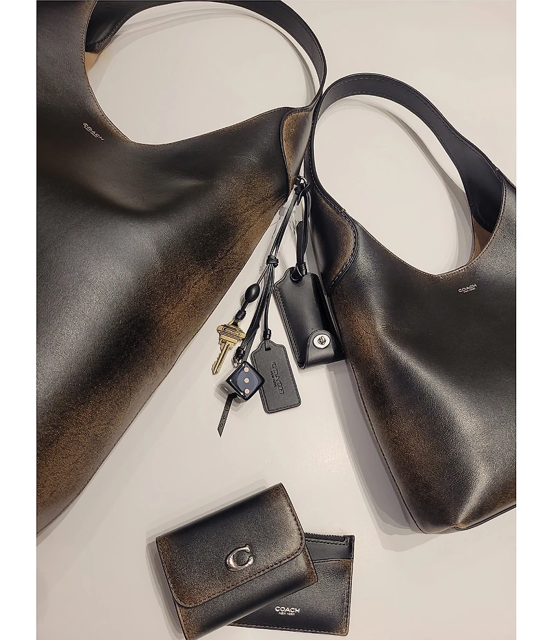 COACH Loved Leather Brooklyn 39 Hobo Tote Bag