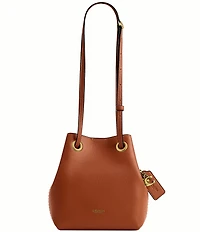 COACH Jade Leather Drawstring Bucket Bag