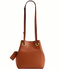 COACH Jade Leather Drawstring Bucket Bag