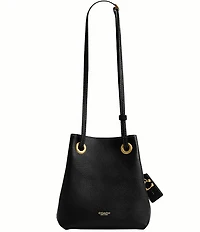 COACH Jade Leather Drawstring Bucket Bag