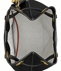 COACH Jade Leather Drawstring Bucket Bag