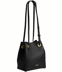 COACH Jade Leather Drawstring Bucket Bag