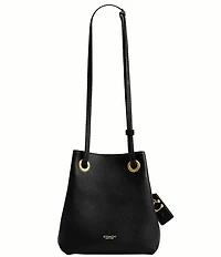 COACH Jade Leather Drawstring Bucket Bag