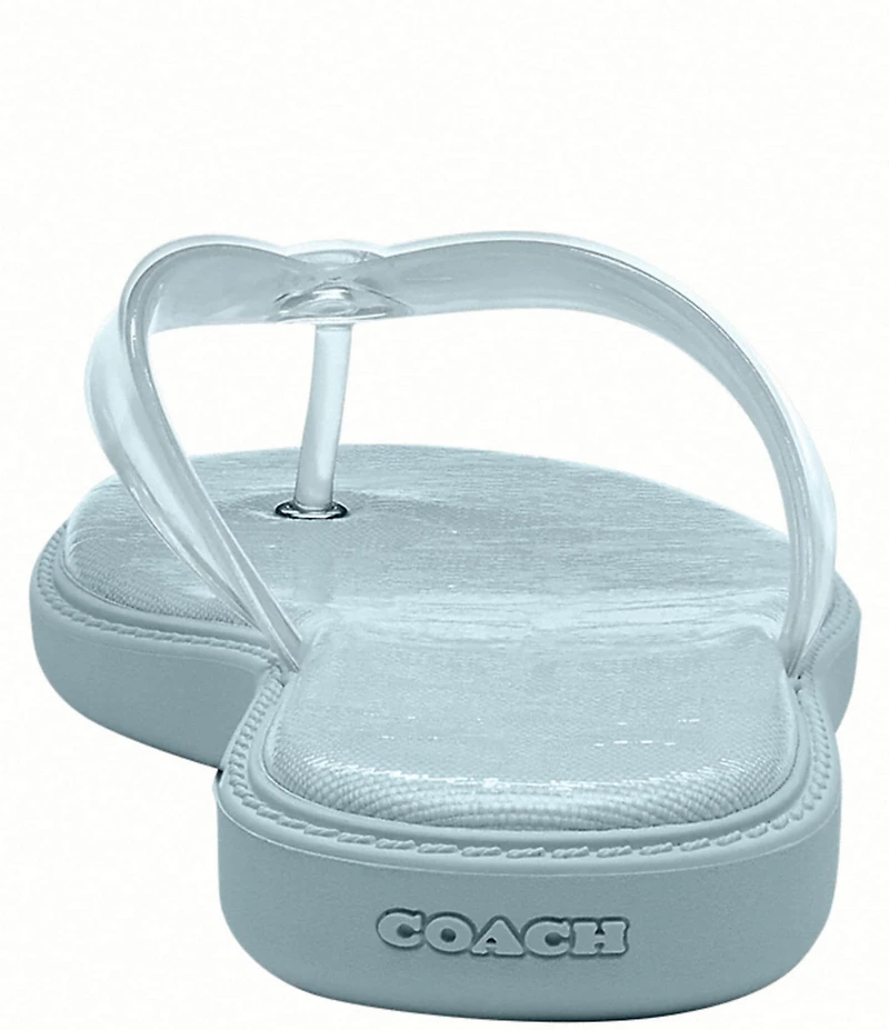 COACH Jelly Rubber Flip Flop Sandals