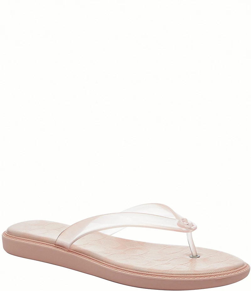 COACH Jelly Rubber Flip Flop Sandals