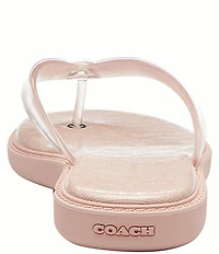COACH Jelly Rubber Flip Flop Sandals