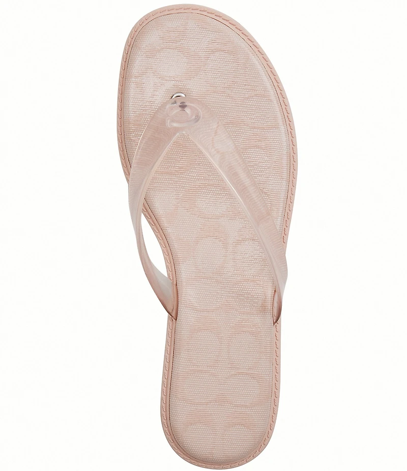 COACH Jelly Rubber Flip Flop Sandals