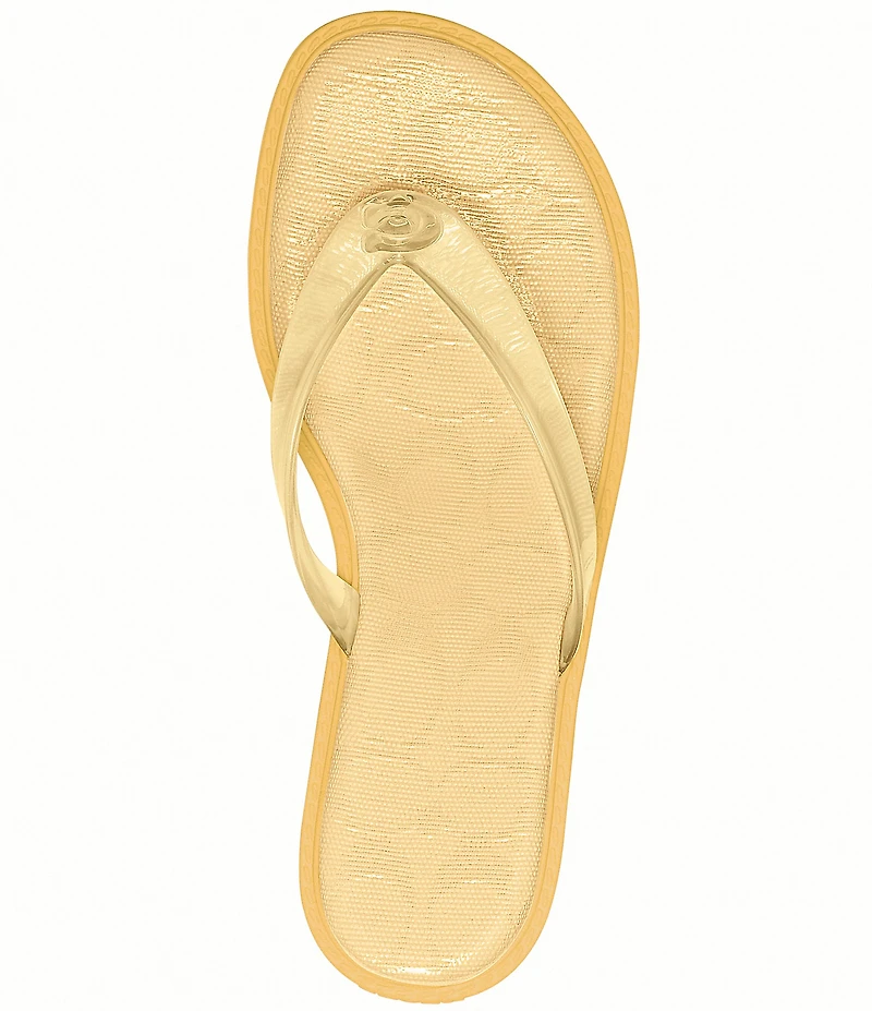 COACH Jelly Thong Kitten Heel Slide Sandals