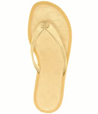 COACH Jelly Thong Kitten Heel Slide Sandals