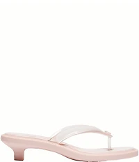 COACH Jelly Thong Kitten Heel Slide Sandals